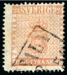 Stamp of Large Lots and Collections Sweden: 1855-1950s, Mint & used selection on stockcards incl. 1855 6sk and two 24sk used
