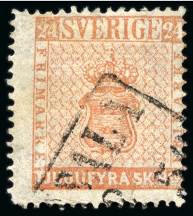 Stamp of Large Lots and Collections Sweden: 1855-1950s, Mint & used selection on stockcards incl. 1855 6sk and two 24sk used
