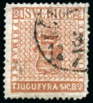 Stamp of Large Lots and Collections Sweden: 1855-1950s, Mint & used selection on stockcards incl. 1855 6sk and two 24sk used