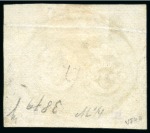 Stamp of Brazil » 1843 Bull's Eyes 1843, 30r black, early impression, horizontal pre-printing
