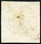 Stamp of Brazil » 1843 Bull's Eyes 1843, 30r black, intermediate impression, an exceptional used example from the lower right corner of the sheet 