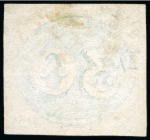 Stamp of Brazil » 1843 Bull's Eyes 1843, 30r black, early impression, thin paper, used at Bahia