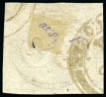 Stamp of Brazil » 1843 Bull's Eyes 1843, 30r black, intermediate impression, used with two different hs