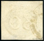 Stamp of Brazil » 1843 Bull's Eyes 1843, 30r black, intermediate impression, complete double frame line at top