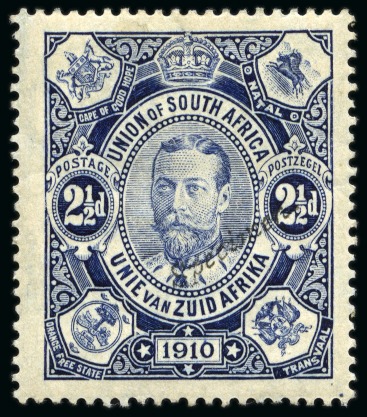 Stamp of South Africa » Union & Republic of South Africa 1910 Opening of Union Parliament 2 1/2d with "Specimen" overprint in small black italic letters