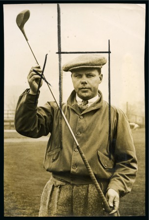Stamp of Olympics » Collections & Miscellaneous Lots 1926-36, GOLF: Group of 7 PRESS PHOTOS (plus 1 piece) from an Argentinean press company