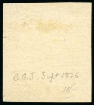 Stamp of India » 1854 Lithographs Spence 34: 4a red and pale blue on stout yellowish to white paper