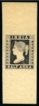 Stamp of India » 1854 Lithographs Spence 81: 1/2a black on yellowish card