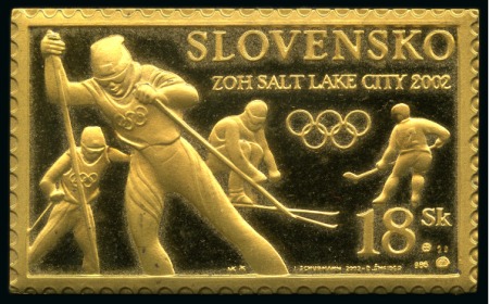 Stamp of Olympics » 2002 Salt Lake City 2002 Salt Lake City gold stamp in presentation case