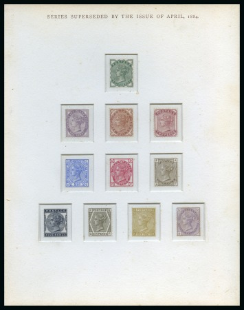 Stamp of Great Britain » 1855-1900 Surface Printed 1883-84 "Before And After The Stamp Committee" Presentation Book