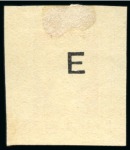 Stamp of India » 1854 Lithographs Spence 129: 1/2a brownish red on yellowish paper, pos.42, with "E" of "SPECIMEN"