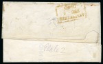 Stamp of Great Britain » Coloured Maltese Cross Cancellations 1840 1d Black pl.2 QJ tied to 1840 (Dec 6) entire from Anstruther (Fife, Scotland) by Maltese Cross in distinctive shade of bistre 