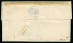 Stamp of Great Britain » 1840 1d Black and 1d Red plates 1a to 11 1840 1d Black pl.5 JE tied to 1841 (Oct 7) wrapper from Cheltenham (Gloucestershire) to Shipston-on-Sour by crisp orange Maltese Cross