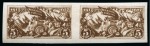 Stamp of Russia » Soviet Union 1927 10th Anniversary of October Revolution 5k deep brown mint lh imperforate horizontal pair