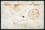 Stamp of Great Britain » 1840 1d Black and 1d Red plates 1a to 11 1840 1d Black pl.6 JF tied to 1841 (Jan 27) envelope from Cosham (Hampshire) to London tied by red Maltese Cross and Vere Street "MC" ds