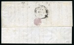 Stamp of Peru 1863 1p brown on cover to Bolivia