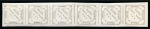 Stamp of Russia » Zemstvos Ryazan: 1876 2k silver mint horizontal strip of six reconstructed from two strips of three