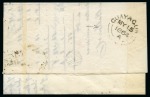 Stamp of Ecuador 1864 (May 15) Entire letter from Guayaquil to New York via Panama