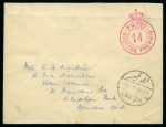 Stamp of Egypt » British Forces in Egypt 1932-35 British Forces Egypt 1935 Silver Jubilee. A single tied by retta cancellations on reverse of envelope to London,