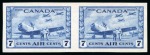 Stamp of Canada Canada 1942-48 "War Effort" 7c blue "Air" IMPERFORATE horizontal proof pair, 