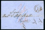 Stamp of Cyprus Cyprus 1871 (9 Sep) entire letter with very fine LARNACCA DI CIPRO