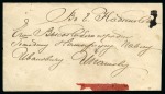 Stamp of Russia » Zemstvos Kadnikov: 1900 Envelope sent locally franked on back with single 3k green and red