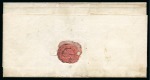 Stamp of Argentina » Buenos Aires 1859 1p milky blue, fine impression, on "Mensagerías" cover