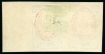 Stamp of Russia » Zemstvos Kirilov: 1904 2k blue and red on wove paper with inverted centres in unused imperforate right marginal pair