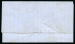 Stamp of Peru 1858 1p red on cover from Arequipa to Islay
