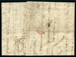 Stamp of Russia » Russia Imperial Pre-Stamp Postal History 1765 First year of Russian handstamps: Entire posted from St. Petersburg to Bordeaux bearing straight line ST.PETERSBOVRG