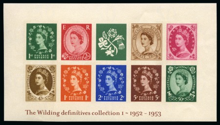 Stamp of Great Britain » Queen Elizabeth II 2002 Wildings 50th Anniversary IMPERFORATE mini sheet, mint nh