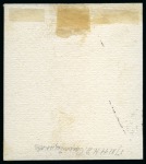 Stamp of Russia » The "Nikolai" Collection of Romanov Essays and Proofs 1909 Portrait of Tsar Nicholas II – Mouchon Essay – portrait re-drawn by Richard Zarrinch, profile facing right, carmine die