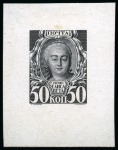 Stamp of Russia » The "Nikolai" Collection of Romanov Essays and Proofs 1913 Romanov Tercentenary group of ten black proofs
