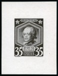 Stamp of Russia » The "Nikolai" Collection of Romanov Essays and Proofs 1913 Romanov Tercentenary group of ten black proofs