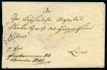Stamp of Russia » Russia Imperial Pre-Stamp Postal History 1781 large envelope from St. Petersburg showing red wax seal of the Tsar's Chancery 