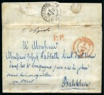 Stamp of Russia » Russia Imperial Pre-Stamp Postal History Sardinian Expeditionary Corps. Incoming mail on the day of the Battle of Chernaya