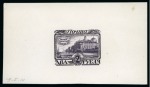 Stamp of Russia » The "Nikolai" Collection of Romanov Essays and Proofs 1913 Romanov Tercentenary 2 Ruble final design die proof in black-purple on card