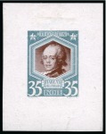 Stamp of Russia » The "Nikolai" Collection of Romanov Essays and Proofs 1913 Romanov Tercentenary 35k group of four bi-colour die proofs