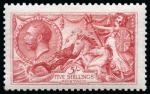 Stamp of Great Britain » King George V » 1913-19 Seahorse Issues 1913 Waterlow 5s pale carmine mint nh