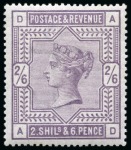 Stamp of Great Britain » 1855-1900 Surface Printed » 1883-84 & 1888 High Values 1883-84 2s6d Lilac mint nh