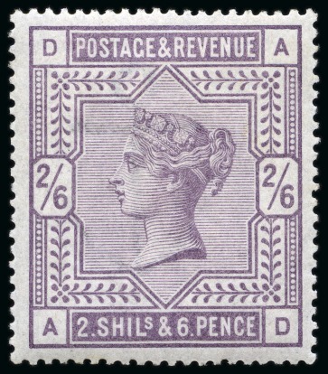 Stamp of Great Britain » 1855-1900 Surface Printed » 1883-84 & 1888 High Values 1883-84 2s6d Lilac mint nh