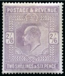 Stamp of Great Britain » King Edward VII » 1902-10 De La Rue Issues 1902-10 De La Rue 2s6d lilac mint nh