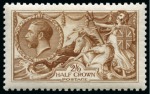 Stamp of Great Britain » King George V » 1913-19 Seahorse Issues 1915 De La Rue 2/6d. Yellow-brown, well centred fresh unmounted mint.