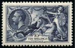Stamp of Great Britain » King George V » 1913-19 Seahorse Issues 1934 Re-Engraved 10s indigo (intense shade) mint nh with lovely fresh colour