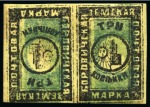 Stamp of Russia » Zemstvos Borovichi: 1878 3k tête-bêche pair, mint hr
