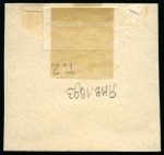 Stamp of Russia » Zemstvos Byezhetzk: 1890 3k black on lilac paper tied to small piece