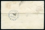 Stamp of Great Britain » Distinctive Maltese Cross Cancellations 1841 1d Red pl.8, state II, HE (no "O" flaw), good margins, tied to 1841 (Jul 19) wrapper by distinctive Catterick Maltese Cross