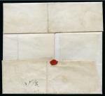 Stamp of Great Britain » Distinctive Maltese Cross Cancellations 1841 1d Red pl.11 IA tied to 1841 (Jul 6) entire sent locally in Glasgow by solid centre Glasgow Maltese Cross