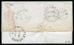 Stamp of Great Britain » 1841 1d Red 1841 1d Red pl.5 JA, state II, tied to 1841 (Sep 20) wrapper from Carlisle to Alton by black Maltese Cross