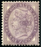 Stamp of Great Britain » 1855-1900 Surface Printed » 1880-81 Provisional Issue and 1881 1d Lilac 1881 1d Lilac die II mint with large part original gum showing variety printed double, one inverted and reversed